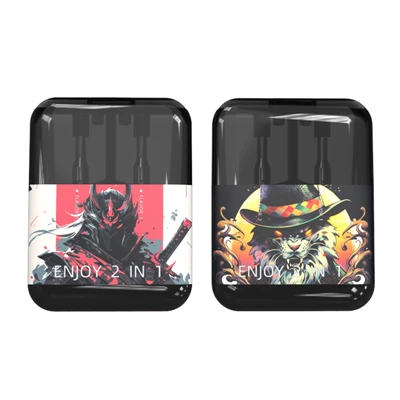 4ML 2 in 1 bo'sh CBD/THC/D8 bir martalik vape kartasi