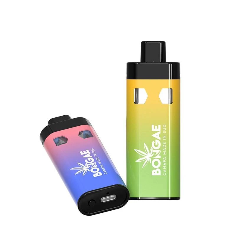 USA Distilllate Hhc Vape OEM logotipi 1g+1g Jonli qatron bir martalik vaping qurilmasi bo'sh qalin yog'li vape qalamlari 2g