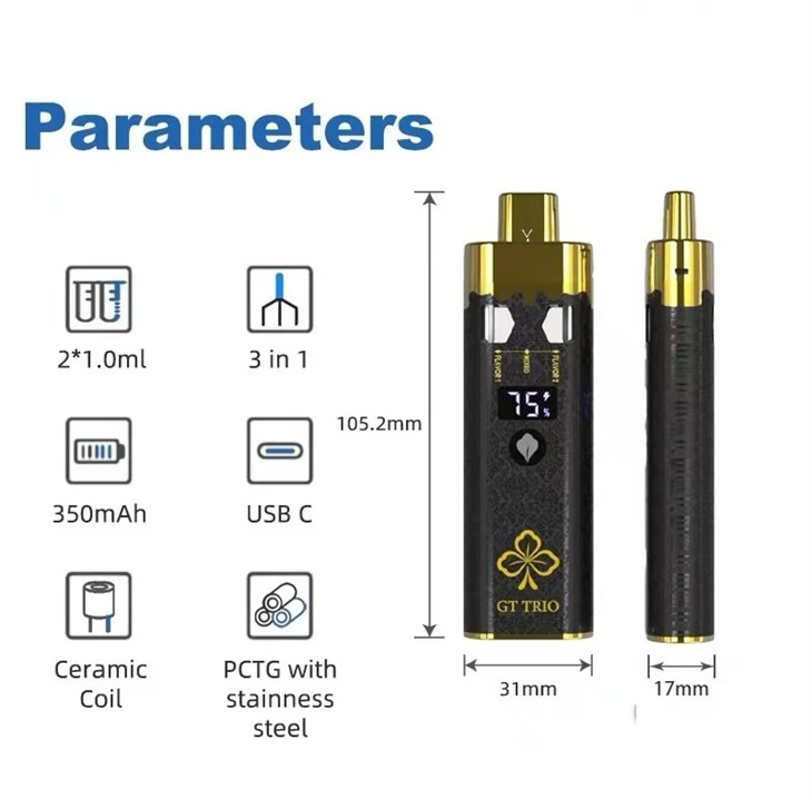 Terpene Hhc Vape Oil OEM Logo 1g+1g Live Resin Disposable Vaping Device Empty Thick Oil Vape Pens 2g USA