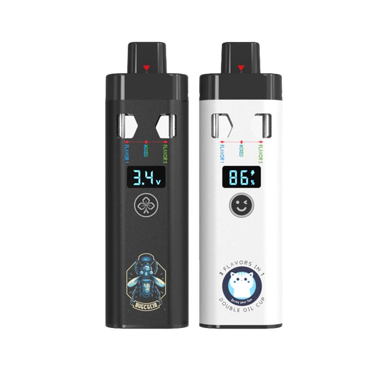 Terpene Hhc Vape Oil OEM Logo 1g+1g Live Resin Disposable Vaping Device Empty Thick Oil Vape Pens 2g USA